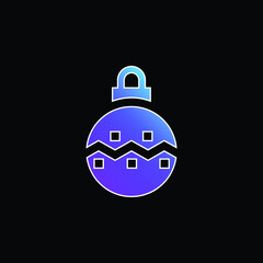 Bauble blue gradient vector icon