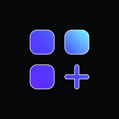 Obraz premium App blue gradient vector icon