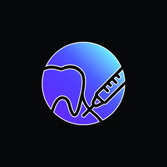 Anesthesia blue gradient vector icon