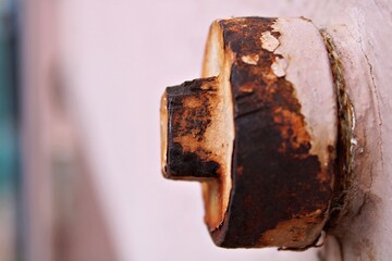 rusty bolt and nut