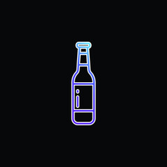Beer blue gradient vector icon