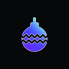 Bauble blue gradient vector icon