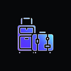 Bags blue gradient vector icon