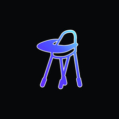 Baby Feeding Chair Variant blue gradient vector icon