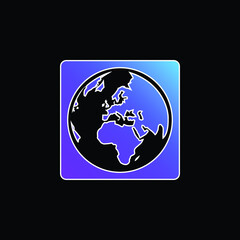 Asmallworld Logo blue gradient vector icon