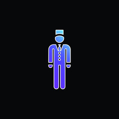 Bell Boy blue gradient vector icon