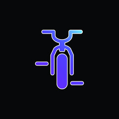 Bicycle blue gradient vector icon