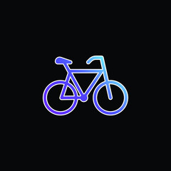 Bicycle blue gradient vector icon