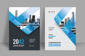 City Background Business Book Cover Design Template