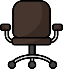 Office Chair Icon for website, document, poster design, printing, application. Business and finance concept icon style