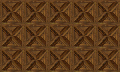 Wooden marquetry. Geometry formed by different textures in wood. Various applications such as ceramics, graphic design, textiles, papers, etc.