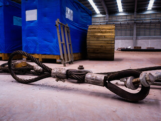 sling wire in power plant.