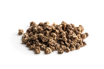 Pile of beetroot seeds isolated on white ready to plant