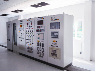 Medium Voltage Switchgear in power plant.
