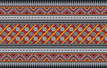 Oriental ethnic seamless pattern traditional background Design for carpet,wallpaper,clothing,wrapping,batik,fabric,Vector illustration embroidery style.