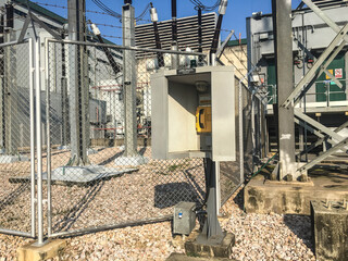 Electrical transformer be applied in industry zone at electrical station of power plant.