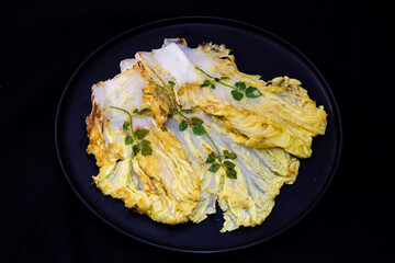 Korean style cabbage pancake