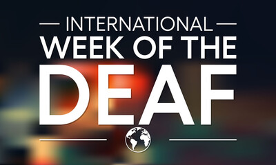 International week of the Deaf is observed every year during September, it is celebrated through various activities and events by Deaf Communities worldwide and aims to promote human rights for people