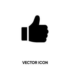 Like vector icon . Modern, simple flat vector illustration for website or mobile app. Like button symbol, logo illustration. Pixel perfect vector graphics	