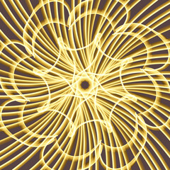 Seamless Golden Ornamental Pattern