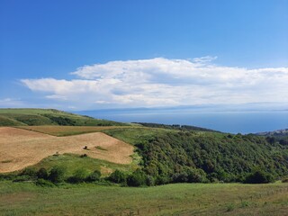 Fototapeta premium landscape with hills