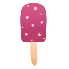 strawberry ice cream on a stick