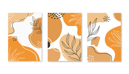 Set of abstract colored shapes, background design for websites and mobile applications. Creative cover design. Vector illustration