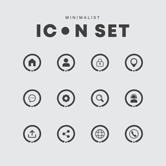 set of minimalist icons