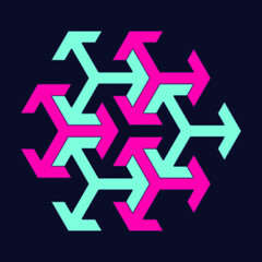 abstract isometric background