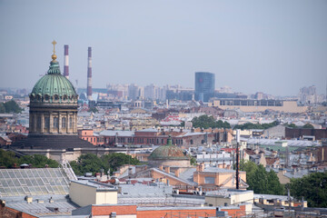 View of St. Petersburg from the viewing point of St. Isaac's Cathedral