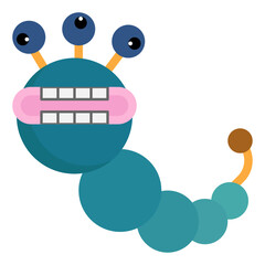 Worm monster icon