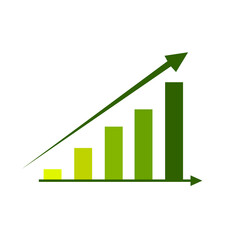 Economical graph showing upward