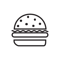 burger line icon