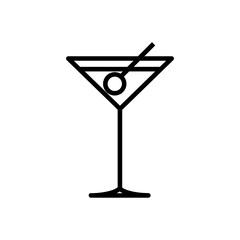martini line icon