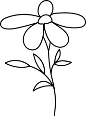 Flower Line Art illustration