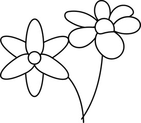 Flower Line Art illustration