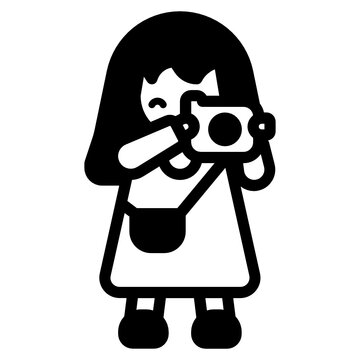 A female photographer