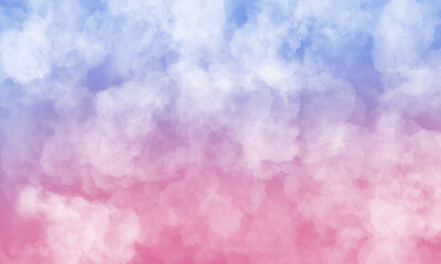 Pink and blue watercolor scribble texture. Abstract watercolor on a white background. Pink and blue abstract watercolor background.