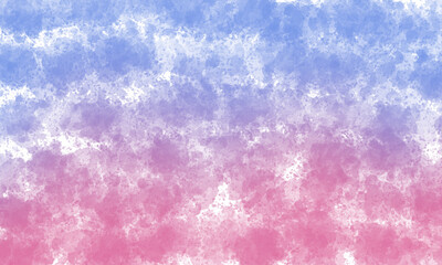 Pink and blue watercolor scribble texture. Abstract watercolor on a white background. Pink and blue abstract watercolor background.