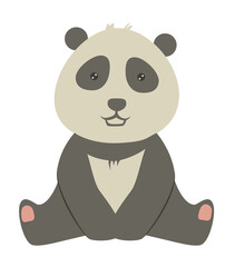 panda, bear, cartoon, character, fun, funny, icon, animal, art, cute, design, illustration, isolated, mammal, nature, symbol, vector, wildlife, zoo