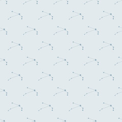 Zodiac signs blue seamless pattern