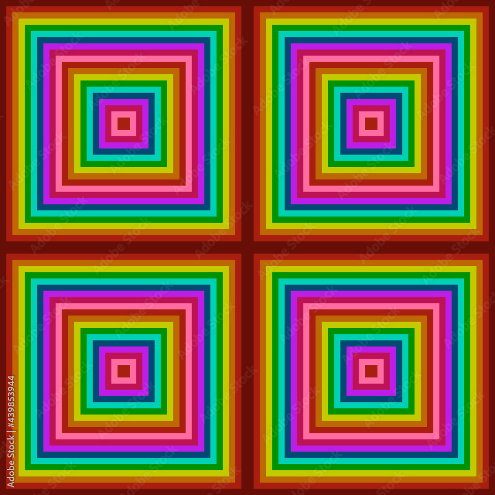 Poster rainbow squares. vector squares colored tile.