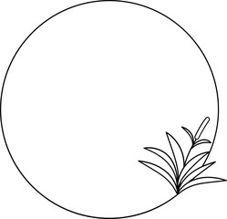 Wildflower Wedding Wreath Circle Frame