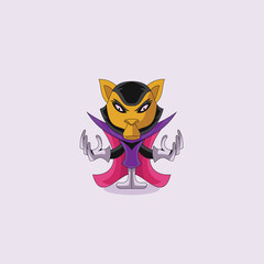 Super cat logo template 