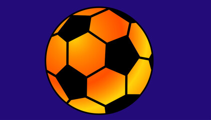 Fototapeta premium golden soccer ball