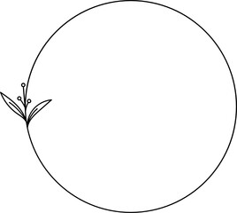 Wildflower Wedding Wreath Circle Frame