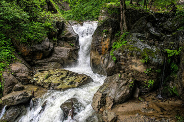 Mountain spring and waterfall in Turkey