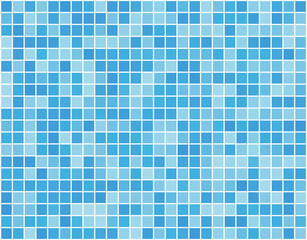 Background illustration of a light blue geometric pattern with different shades randomly arranged.