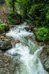Fototapeta premium Mountain spring and waterfall in Turkey