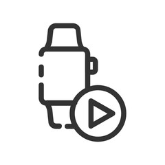 Smartwatch outline icon.